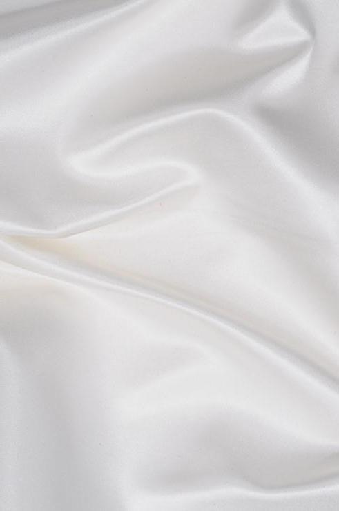 Off-White Silk Duchess Satin Fabric