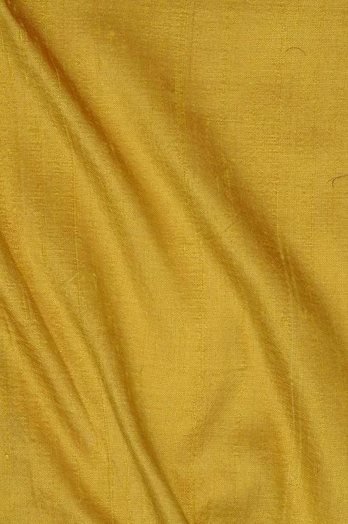 Oil Yellow Dupioni Silk Fabric