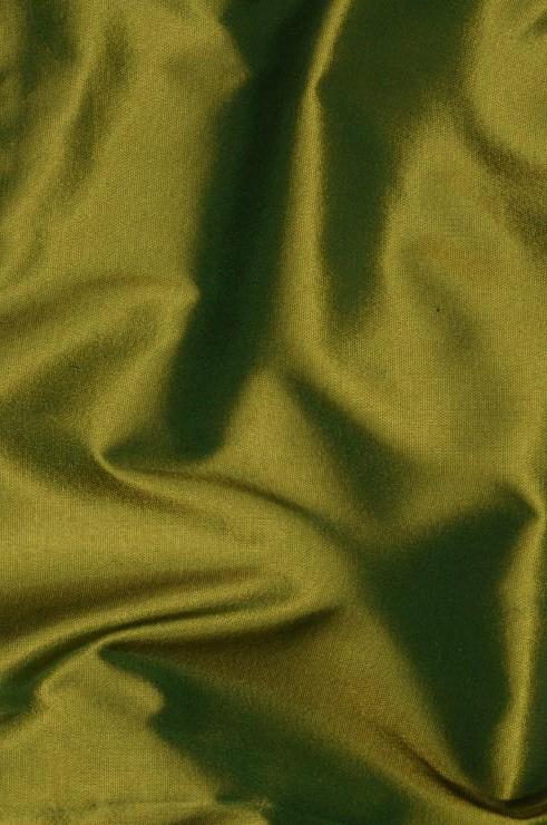 Olive Taffeta Silk Fabric