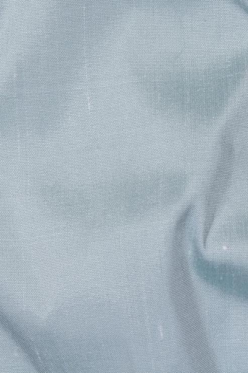 Opal Blue Silk Shantung 54" Fabric