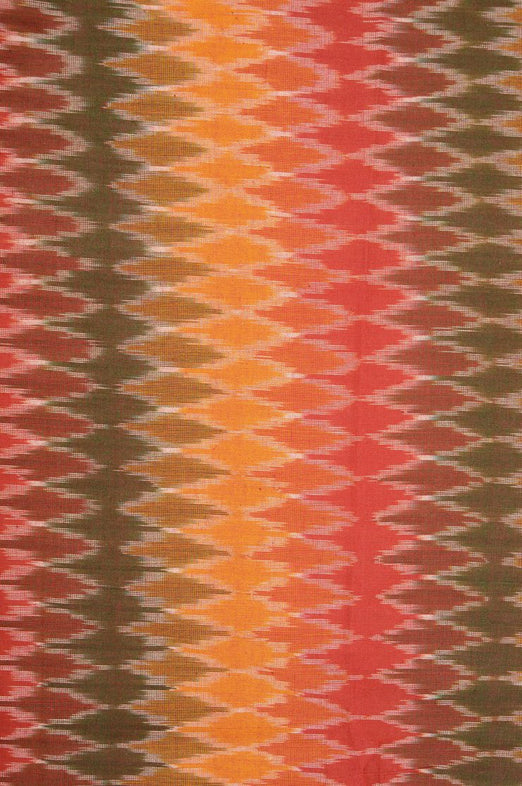 Multi-Color Cotton Ikat 113 Fabric