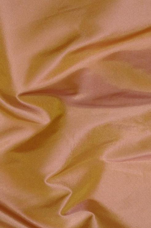 Orange Peach Taffeta Silk Fabric