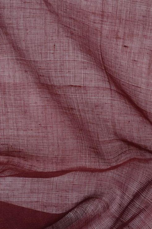 Oxblood Red Cotton Voile Fabric