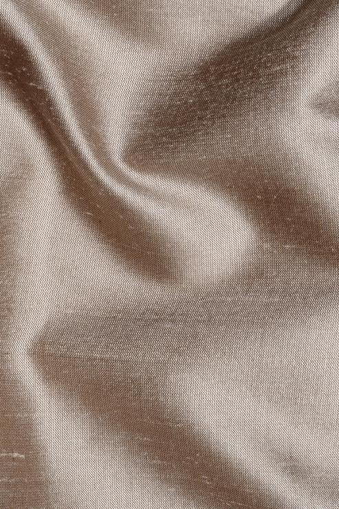 Oxford Tan Silk Shantung 54" Fabric