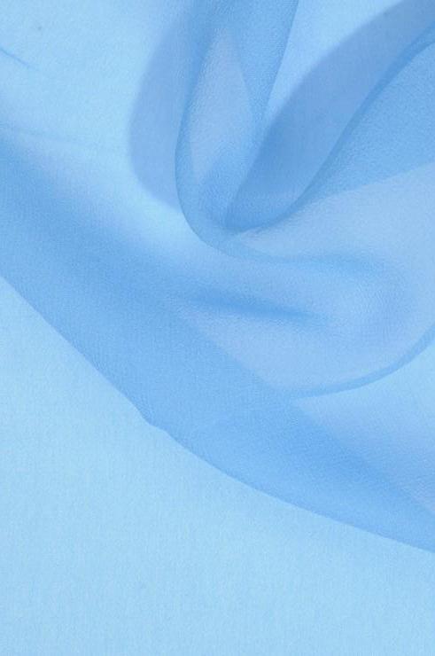 Pacific Blue Silk Georgette Fabric