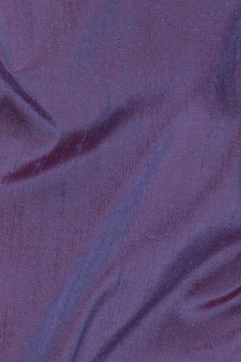Paisley Purple Silk Shantung 54" Fabric