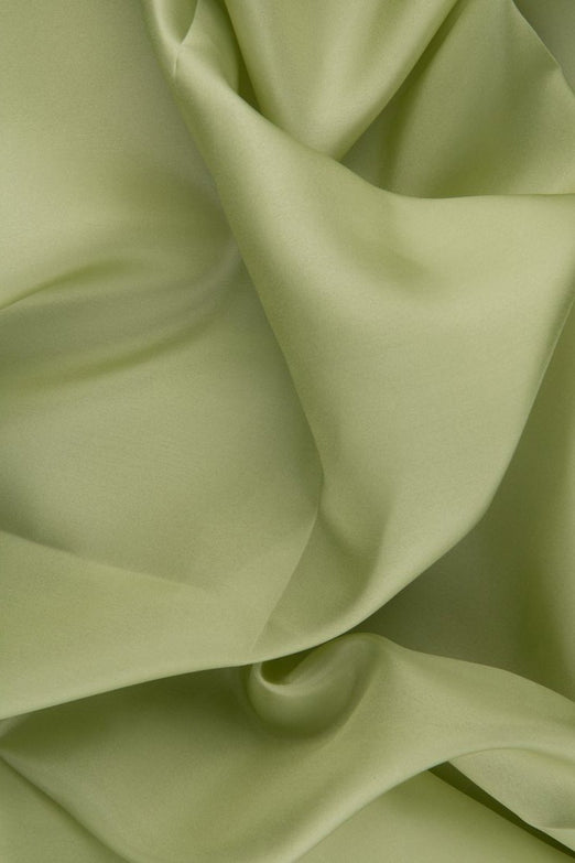 Pale Green Habotai Silk Fabric