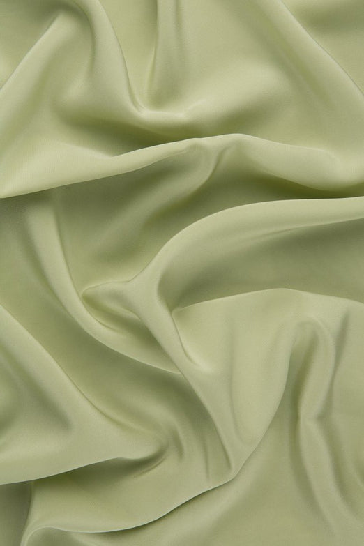 Pale Green Silk Crepe de Chine Fabric