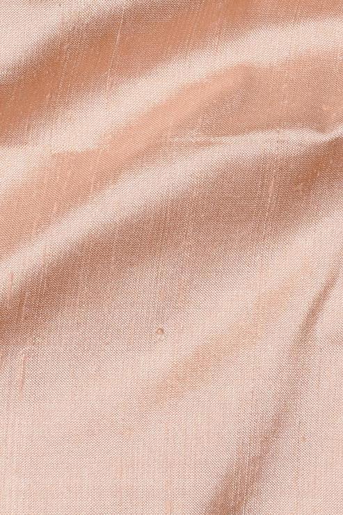 Pale Peach Silk Shantung 44" Fabric