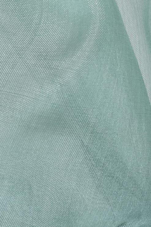 Pastel Green Silk Organza Fabric