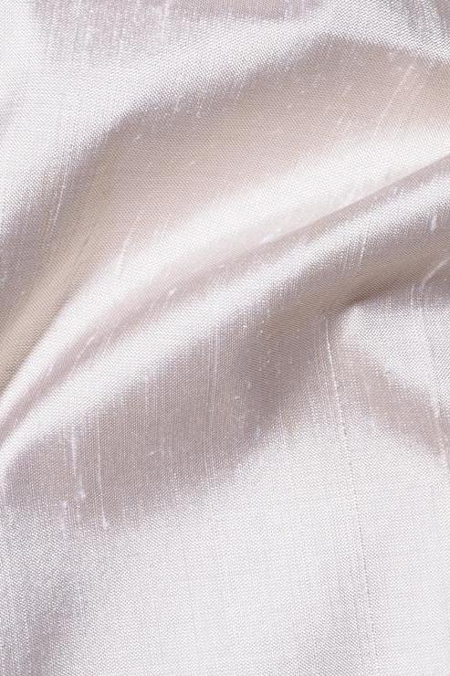 Pearl White Silk Shantung 44" Fabric
