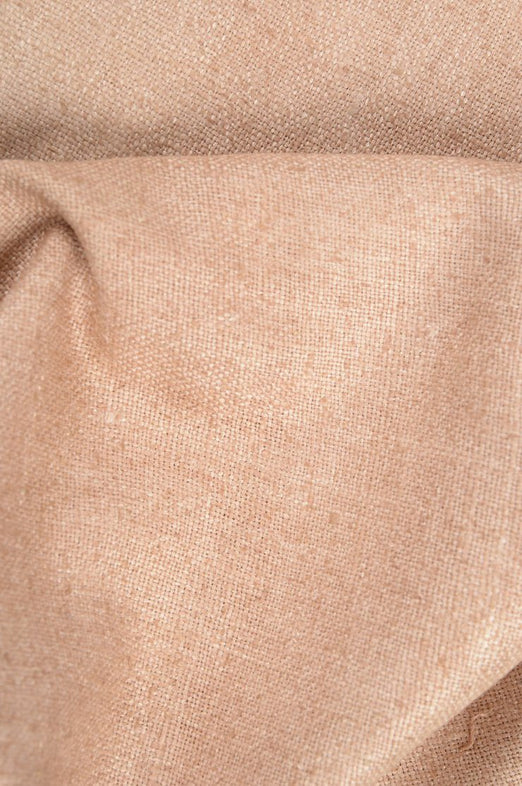 Pecan Brown Silk Linen (Matka) Fabric