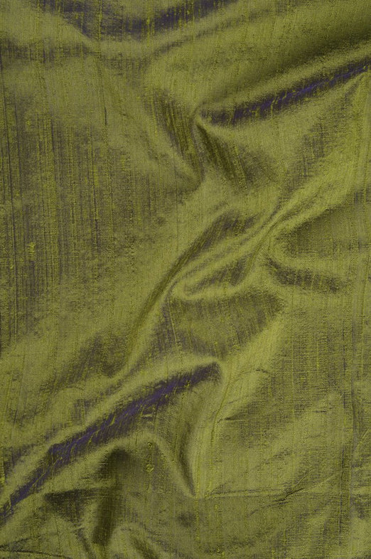 Peridot Dupioni Silk Fabric