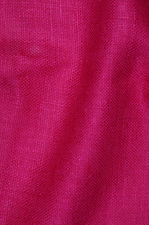 Fuchsia Silk Linen (Matka) Fabric