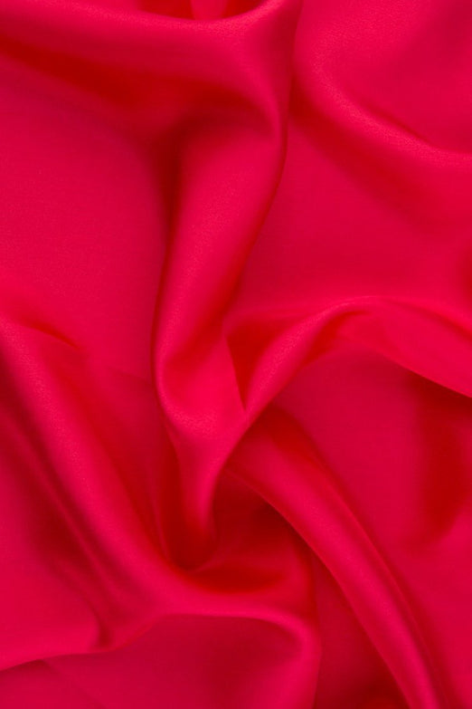 Raspberry Habotai Silk Fabric
