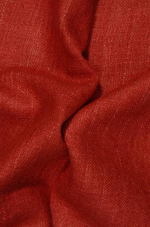 Red Orange Silk Linen (Matka) Fabric