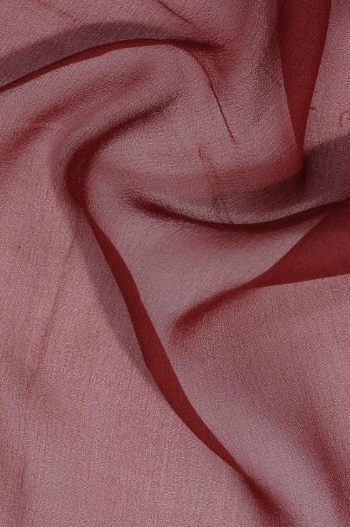 Red Violet Silk Georgette Fabric