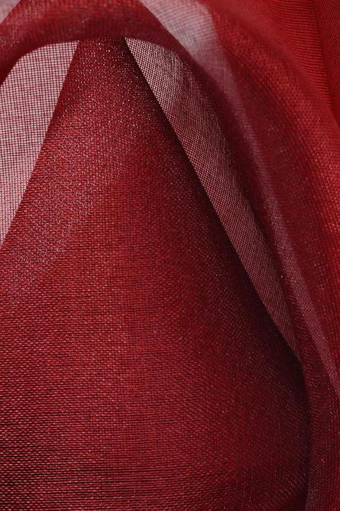Rio Red Silk Organza Fabric