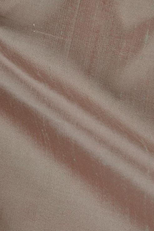Rose Pink Bronze Silk Shantung 54" Fabric