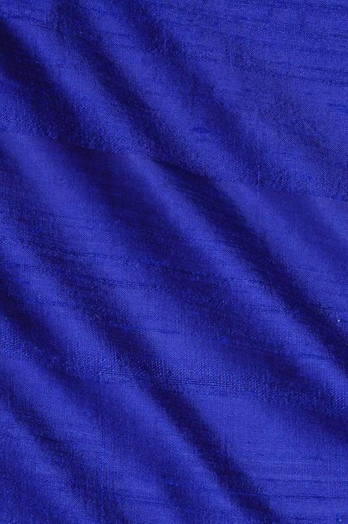 Royal Blue Dupioni Silk Fabric