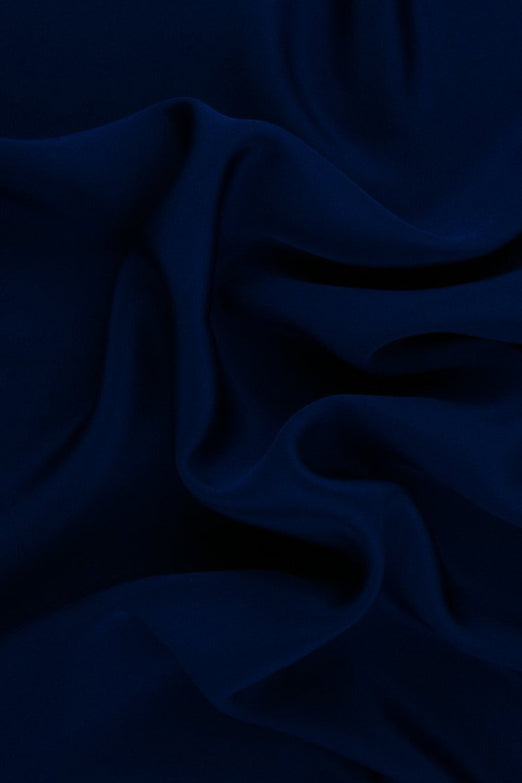 Royal Blue Silk 4-Ply Crepe Fabric