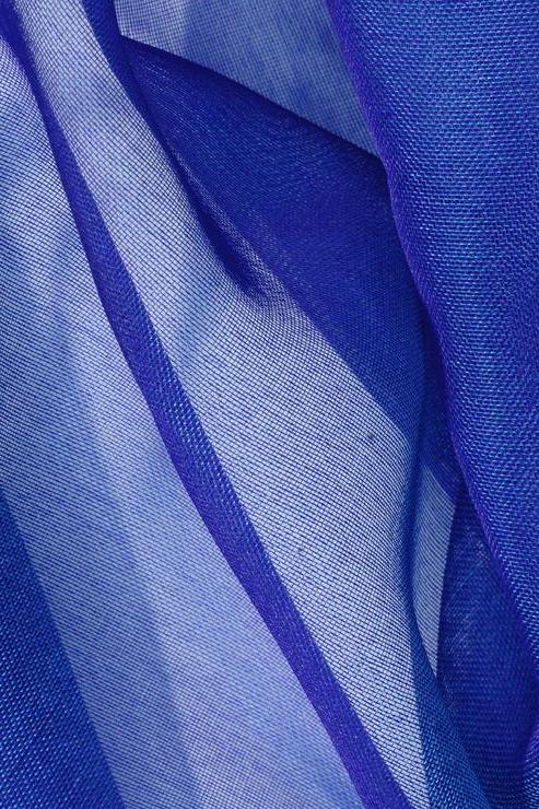 Royal Blue Silk Organza Fabric