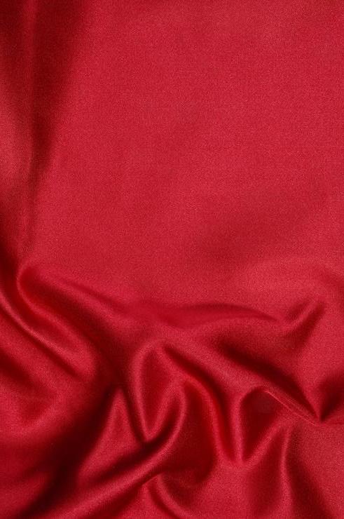 Ruby Red Double Face Duchess Satin Fabric