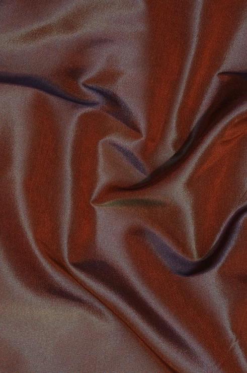 Rustic Brown Taffeta Silk Fabric