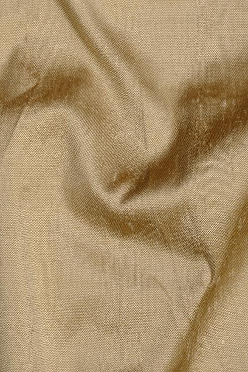 Sahara Bronze Silk Shantung 54" Fabric