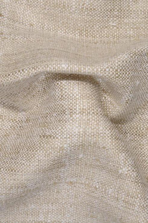 Sandy Brown Silk Linen (Matka) Fabric
