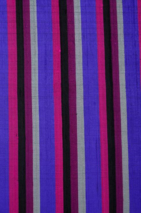 Purple 36 Striped Silk Shantung