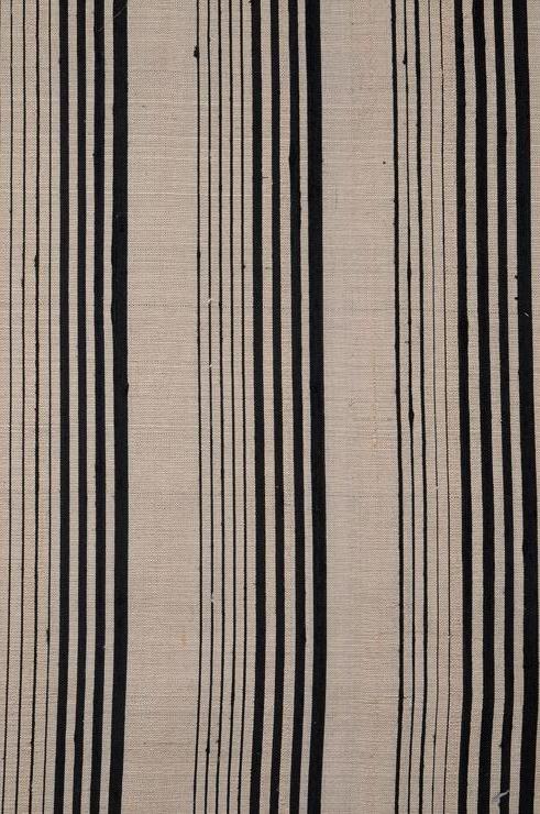 Black Gold 63 Striped Silk Shantung