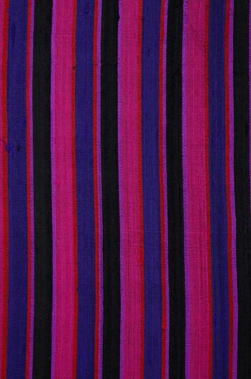 Purple 133 Striped Silk Shantung