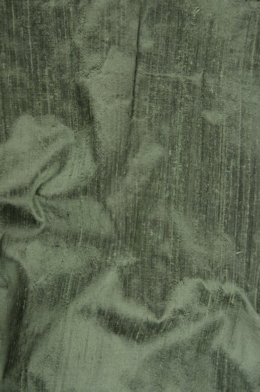 Shale Green Dupioni Silk Fabric