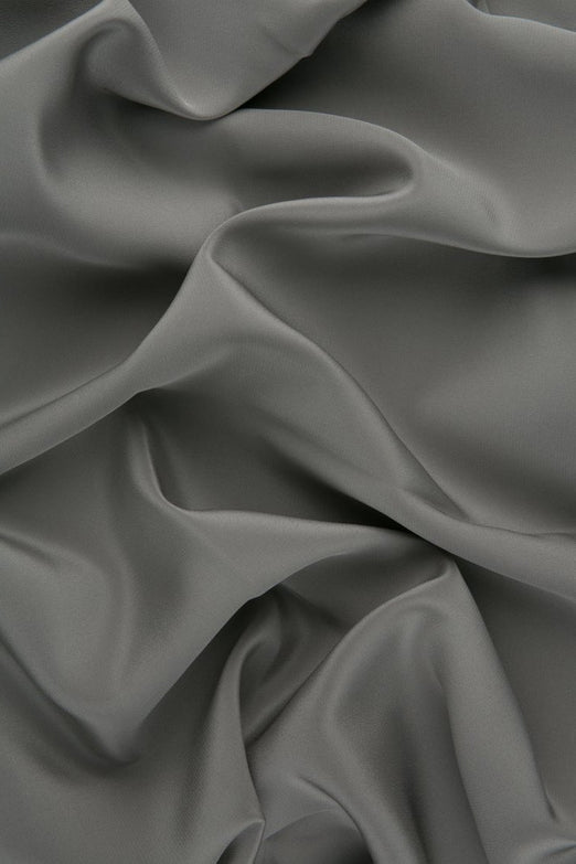 Silver Silk Crepe de Chine Fabric