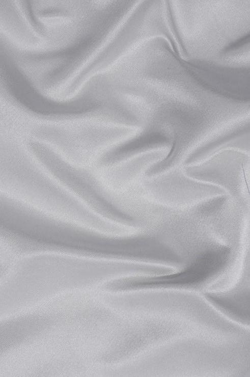 Silver Silk Duchess Satin Fabric