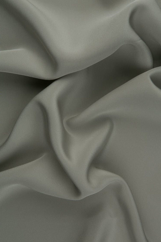 Silver Silk 4-Ply Crepe Fabric