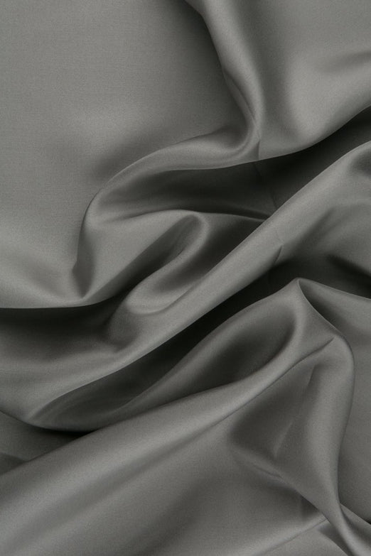 Silver Habotai Silk Fabric
