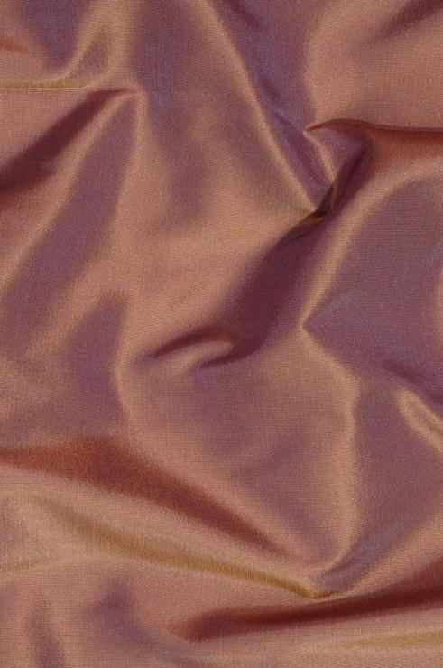 Silver Pink Taffeta Silk Fabric
