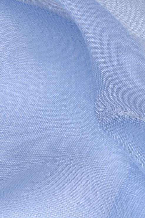 Sky Blue Silk Organza Fabric