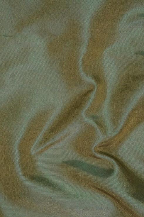 Smokey Green Taffeta Silk Fabric