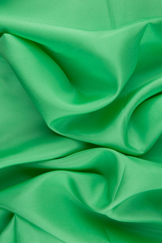 Spring Green Habotai Silk Fabric