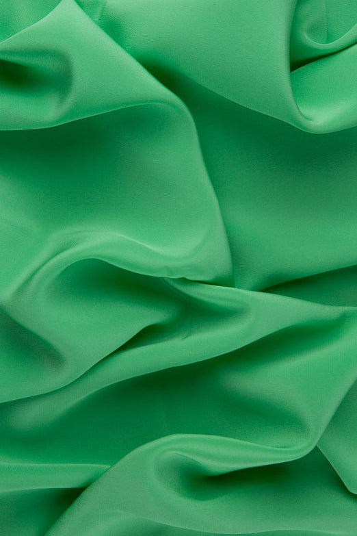 Spring Green Silk Crepe de Chine Fabric