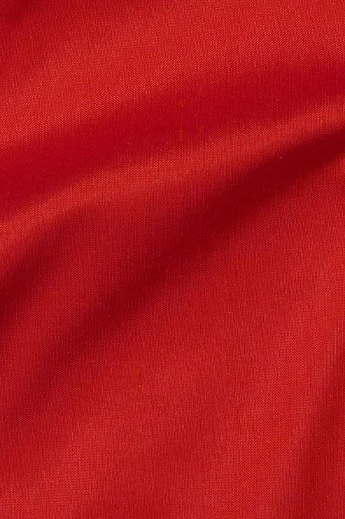 Fiery Red Silk Shantung 54" Fabric