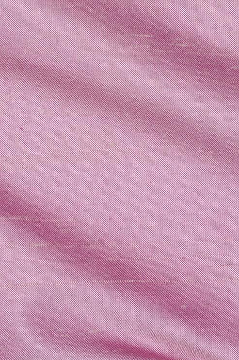 Flamingo Pink Silk Shantung 54" Fabric