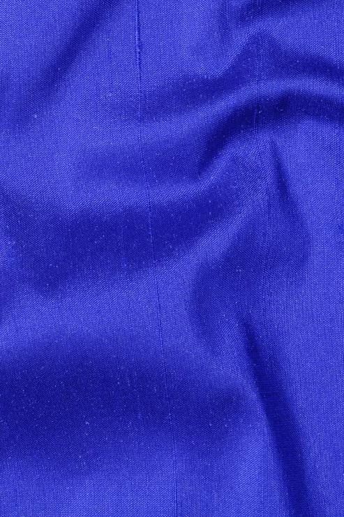 Cobalt Blue Silk Shantung 54" Fabric