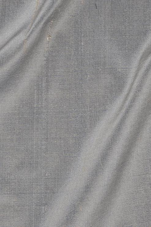 Storm Gray Silk Shantung 54" Fabric