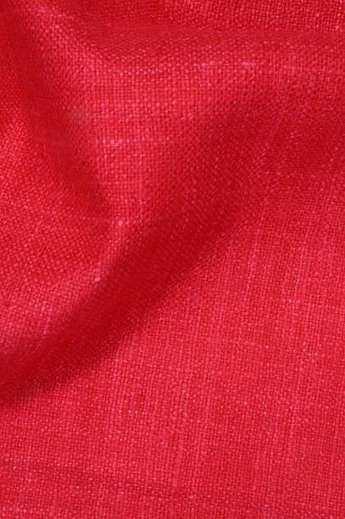 Strawberry Silk Linen (Matka) Fabric