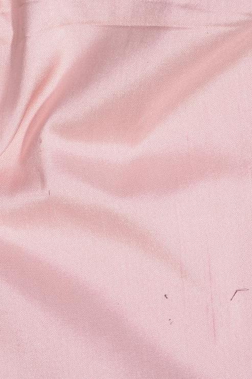 Strawberry Cream Pink Silk Shantung 54" Fabric