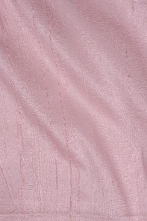 Strawberry Cream Pink Dupioni Silk Fabric